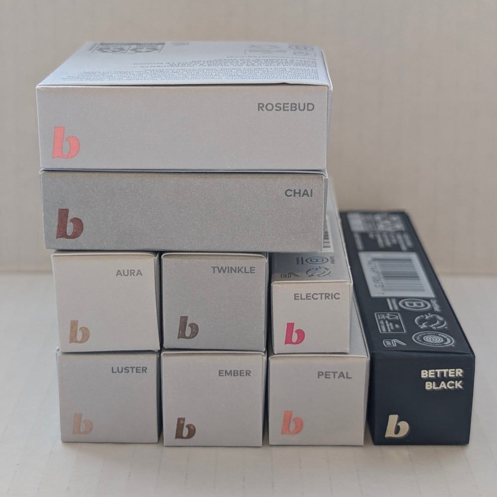 Beautycounter Makeup Lot 9 pcs Mascara Cream Blush Lid Glow Eyeshadow Lipstick